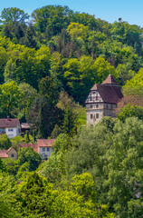 Fototapeta na wymiar Around Buchenbach in Hohenlohe