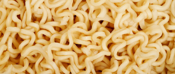 Top view texture instant noodles