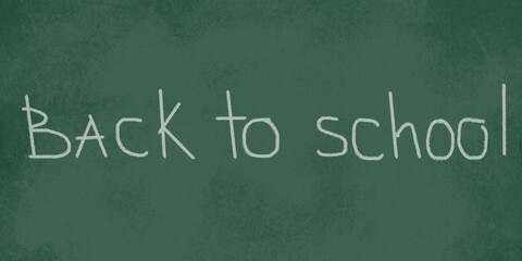 Obraz premium back to school on a blackboard