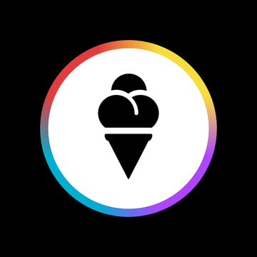 Cone Ice Cream - Sticker