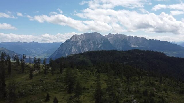 the Austrian Alps and Aussee area from Mount Loser