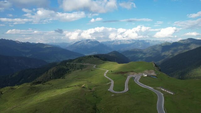 Timmelsjoch high alpine road in Austria