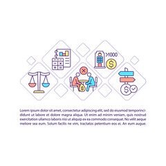 Corporate social responsibility concept line icons with text. CSR regulation. PPT page vector template with copy space. Brochure, magazine, newsletter design element. Linear illustrations on white