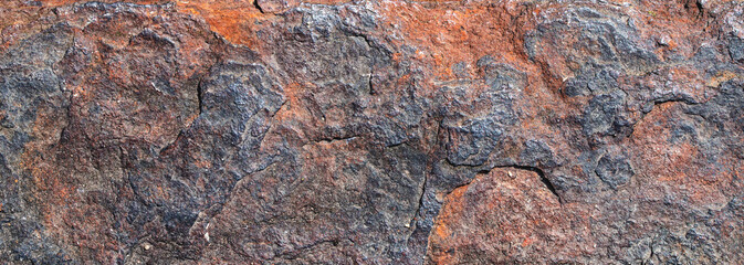 texture of rust on old metal surface background	
