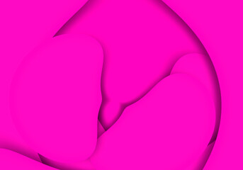 Fondo de formas irregulares rosa con sombra.