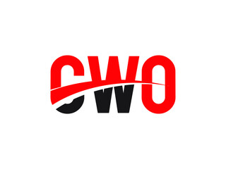 CWO Letter Initial Logo Design Vector Illustration