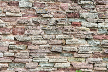 Background from destroyed brick wall