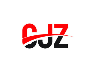 CJZ Letter Initial Logo Design Vector Illustration