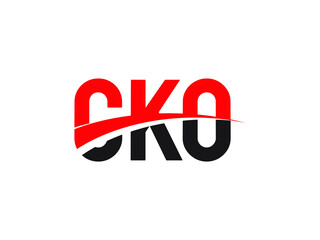 CKO Letter Initial Logo Design Vector Illustration