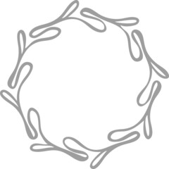 The Elegant Decoration. Vector Illustation Beauty Logo.