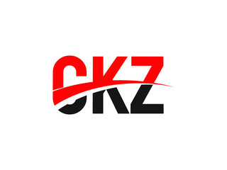 CKZ Letter Initial Logo Design Vector Illustration