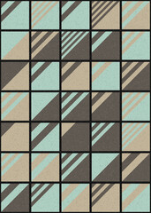 Abstract Geometric Pattern generative computational art illustration