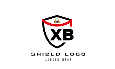 creative shield latter logo vector