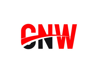 CNW Letter Initial Logo Design Vector Illustration