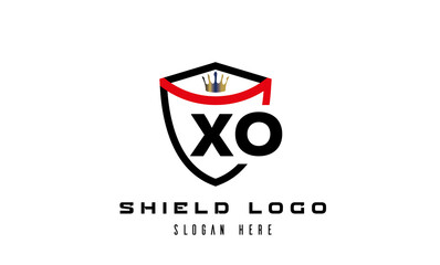 creative shield latter logo vector