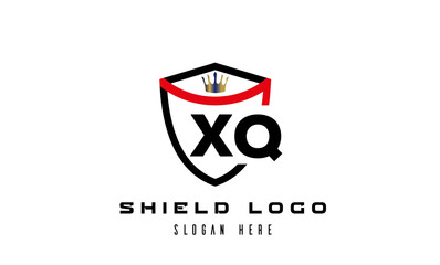 creative shield latter logo vector