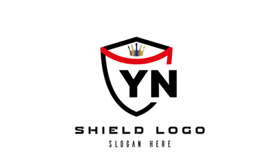 creative shield latter logo vector