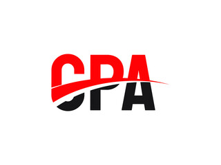 CPA Letter Initial Logo Design Vector Illustration