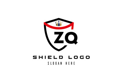 creative shield latter logo vector
