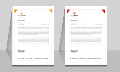 Letterhead format template, business style letterhead design template. Company letterhead template designs. Letterhead, Template.