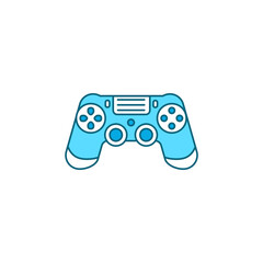 Joystick color line icon. Input device. Control a character or machine