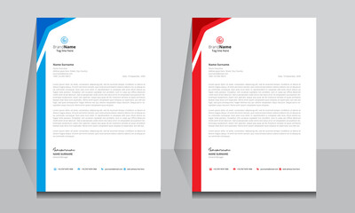 Letterhead format template, business style letterhead design template. Company letterhead template designs. Letterhead, Template.