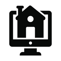 Online Estate icon,  real estate  web and mobile icon