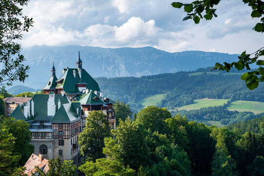 Semmering / Semmeringbahn in &Ouml;sterreich im August