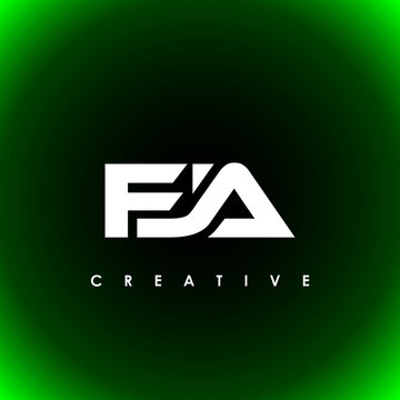 FJA Letter Initial Logo Design Template Vector Illustration