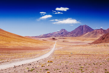 Beautiful scenario in the Atacama Desert, northern Chile, South America