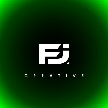 FJI Letter Initial Logo Design Template Vector Illustration