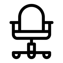 Chair Line Icon Vector