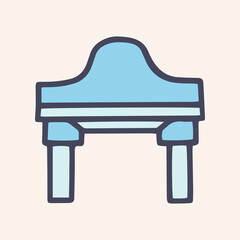 Arch color vector doodle simple icon design