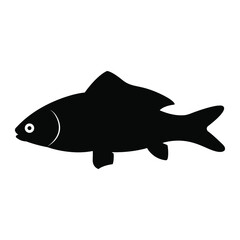 Fish icon vector. Seafood illustration sign. food symbol or logo.
