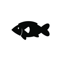 Fish icon vector. Seafood illustration sign. food symbol or logo.
