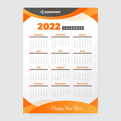 2022 calendar template