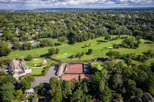 Aerial Landscape of Maplewood New Jersey 