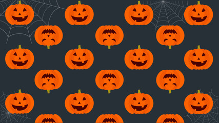 halloween pumpkins pattern, background