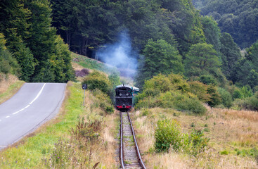 Old narrow train with tourists from Sovata resort - Romania
It transports passengers between the...