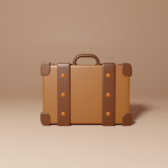 small suitcase 3d design illustration