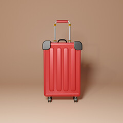 suitcase 3d design illustration