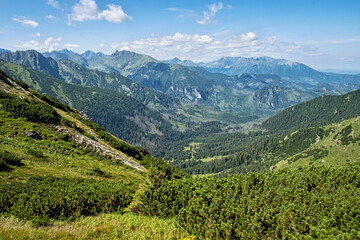 Maple valley from Wide saddle, High Tatras, Slovakia