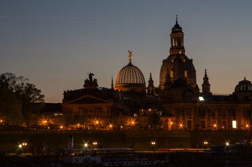 Dresden Frauenkirche nach Sunset