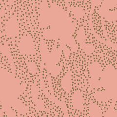 Flower dots silhouette vector seamless repeat pattern print background