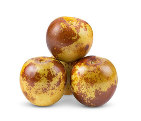 chocolate jujube on white