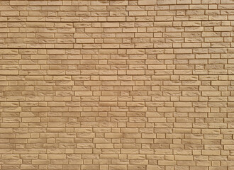 In the Imitation brick close-up. Building. Brick background. Plastic.