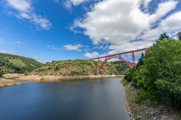 Garabit viaduct (Built by Gustave Eiffel), Cantal, Massif Central, France