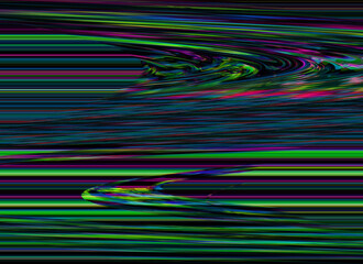 TV Glitch Error background with Computer screen and Digital pixel noise abstract design. Photo glitch. Television signal fail. Data decay. Technical problem grunge wallpaper. Colorful noise