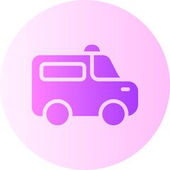 Ambulance gradient icon