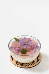 ぶどうのフルーツゼリー　Fruit jelly of grape juice 